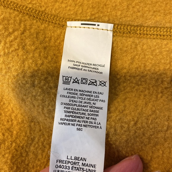 L.L. Bean Mountain Classic Fleece Hoodie Zip Jacket Medium 513786 - Picture 12 of 16